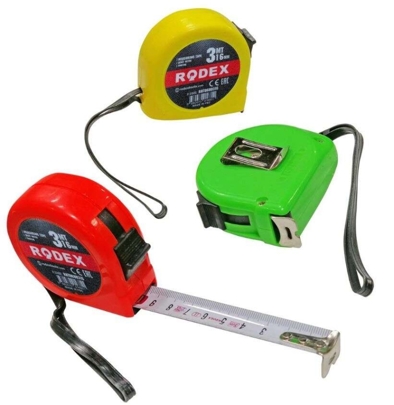 RODEX 16MM 3 MT ŞERİT METRE