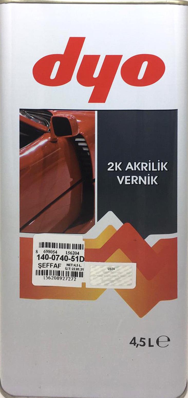 DYO AKRİLİK VERNİK 140-0740-51D 4.5 LT